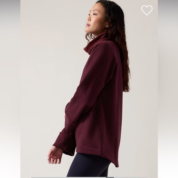 NWT Athleta Cozy Karma Funnel Neck Sweatshirt Size XS - Picture 3 of 11